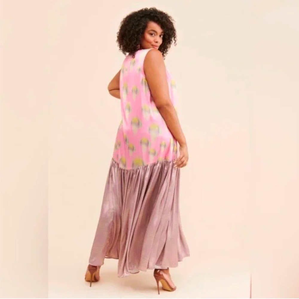 Anthropologie Dress| Siddhartha Bansal Flounce Beaded Maxi - Picture 3 of 11